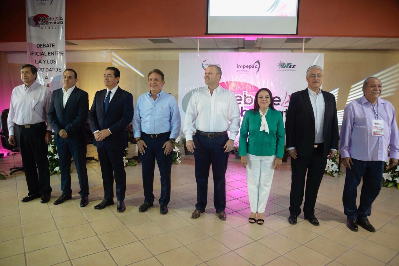 Ayer se realizó el debate de los candidatos a la gubernatura de Morelos. (Foto: David Monroy)