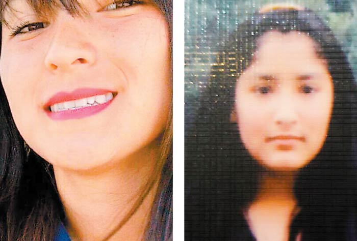 María de Jesús Jaime Zamudio tenía 19 años; Fátima Quintana Gutiérrez (der.) tenía 12 años. (Especial)
