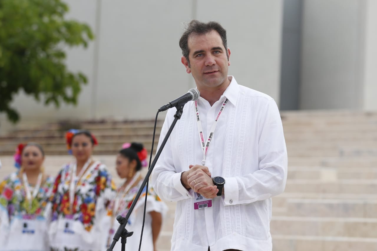 Lorenzo Córdoba, consejero presidente del INE previo al debate presidencial. (Ariana Pérez)