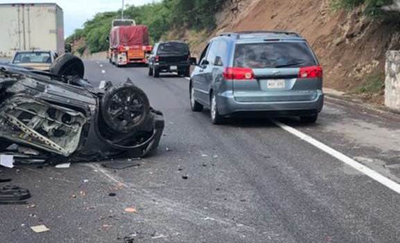 El accidente fue en el kilómetro 210 de la Autopista del Sol. (Javier Trujillo)