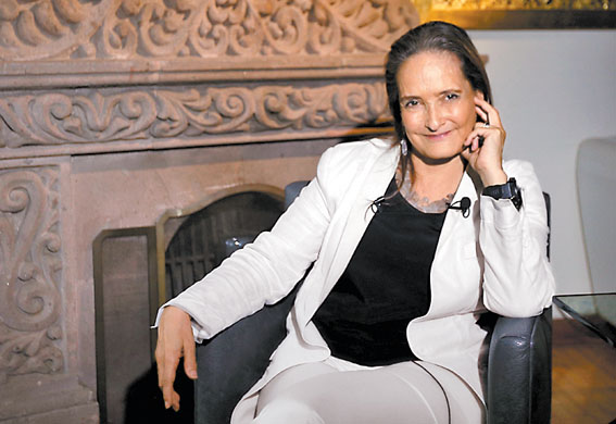 La co-conductora del programa Shark Tank México. (Héctor Téllez)