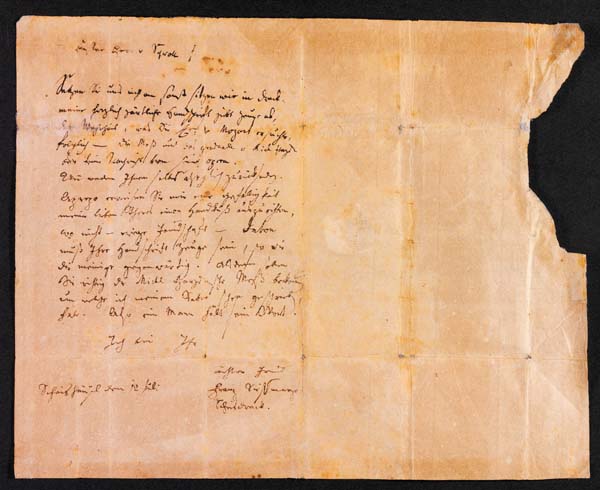 Fechada el 12 de julio de 1791, está dirigida a su amigo Anton Stoll.