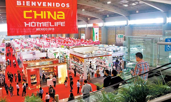 Inauguración de la exposición China Homelife Mexico.