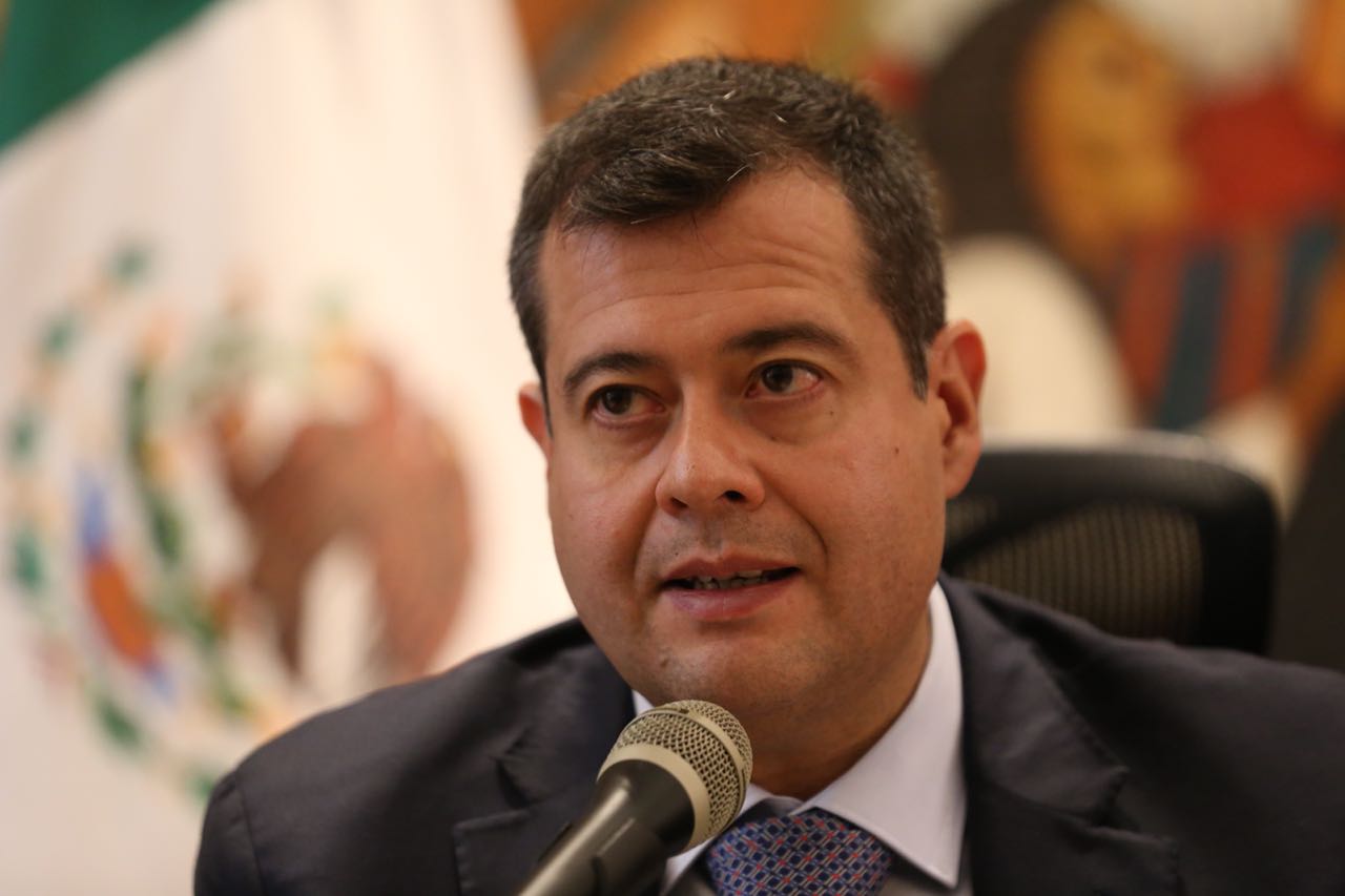 José Ramón Amieva, jefe de Gobierno en conferencia de prensa. (Nelly Salas)