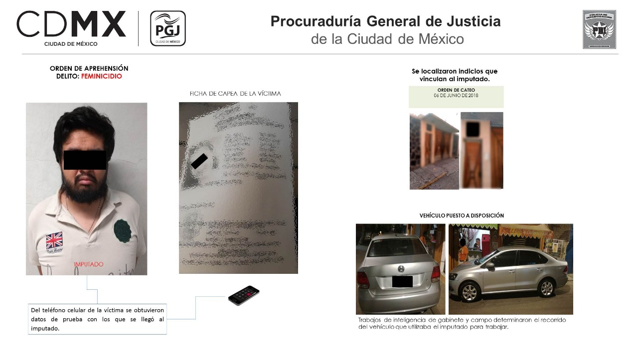 El presunto asesino trabajaba en una plataforma de servicios de transporte particular.
