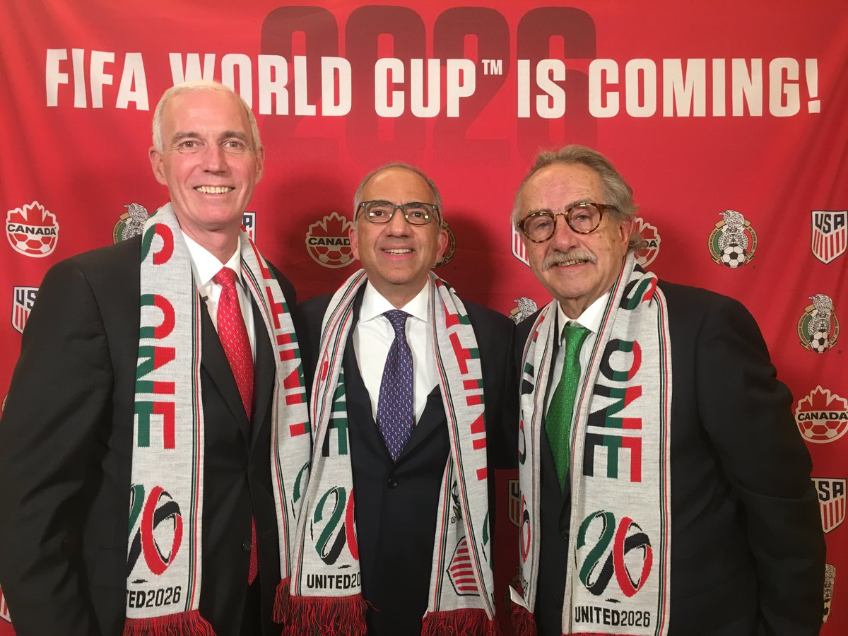 Con 134 votos a favor, la candidatura conjunta será la sede del Mundial de 2026 (Twitter @united2026)