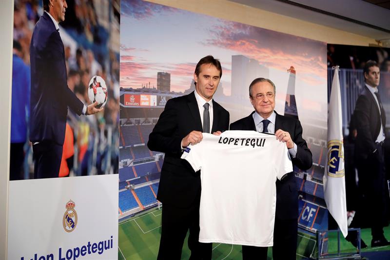 Julen Lopetegui es presentado como el nuevo técnico del Real Madrid (EFE)