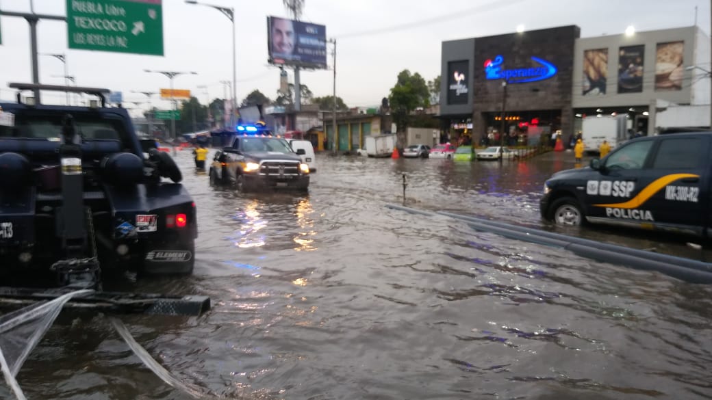 Las lluvias colapsaron el oriente de la capital. (Jorge Beceril)