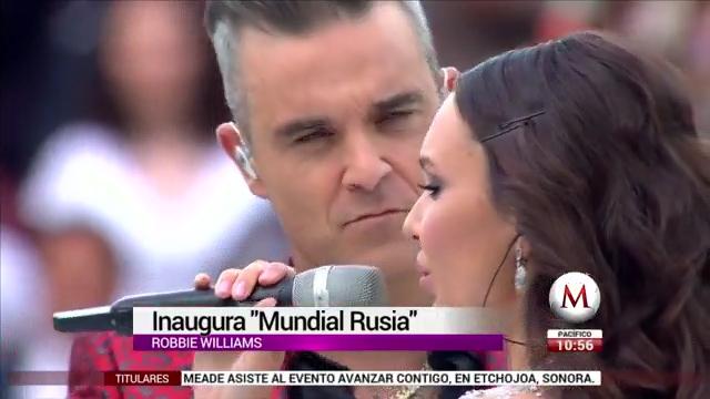 Robbie Williams enciende el ambiente en Mundial de Rusia