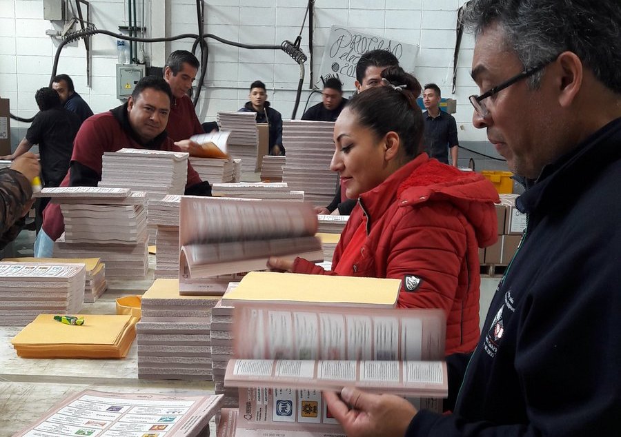 Talleres Gráficos de México entregó al IECM más de 23 millones de boletas electorales. (Twitter @iecm)