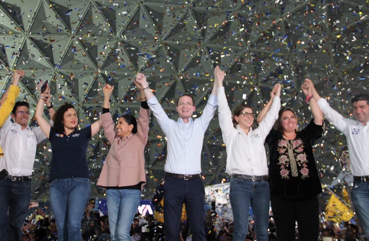 Visita Ricardo Anaya y Alejandra Barrales la delegación Miguel Hidalgo.