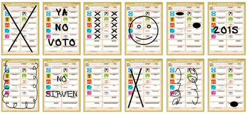 Votos nulos.(Milenio Digital)