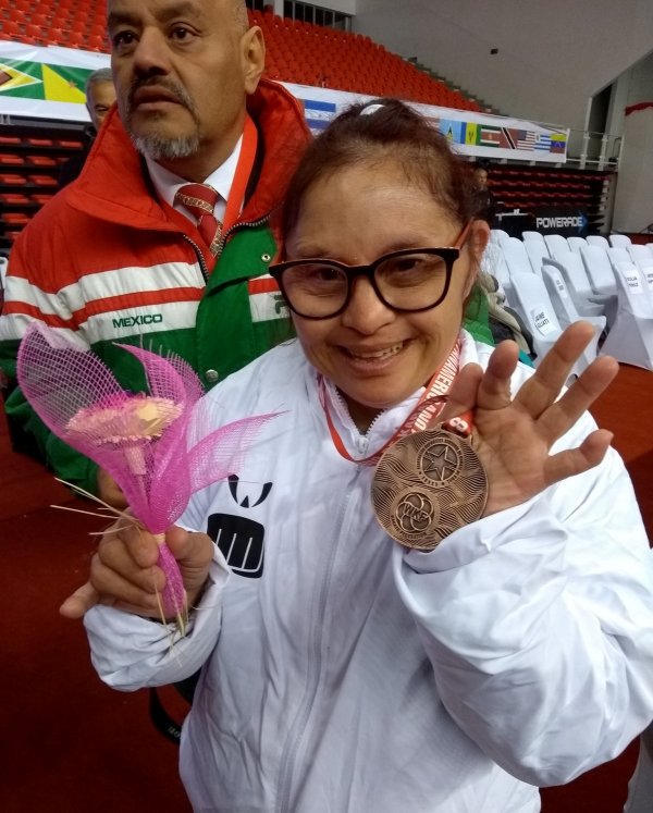 La atleta María Yunuen Aceves Villezcas.