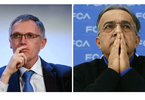 Los presidentes del PSA, Carlos Tavares, y el jefe de Fiat Chrysler, Sergio Marchionne, advierten que repercutirán los aranceles en la industria autom
