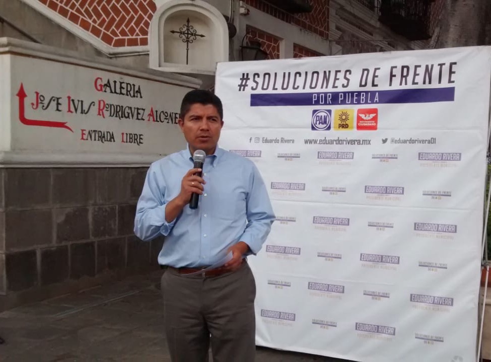 Recordó que seguirá la estrategia "Yo compro Poblano". (Elvia García)