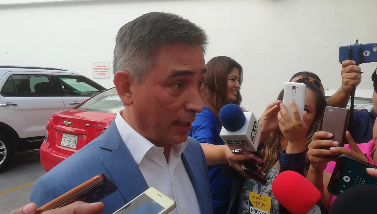 El candidato independiente a la alcaldía de Monterrey, Aldo Fasci. (Gabriela Jiménez)
