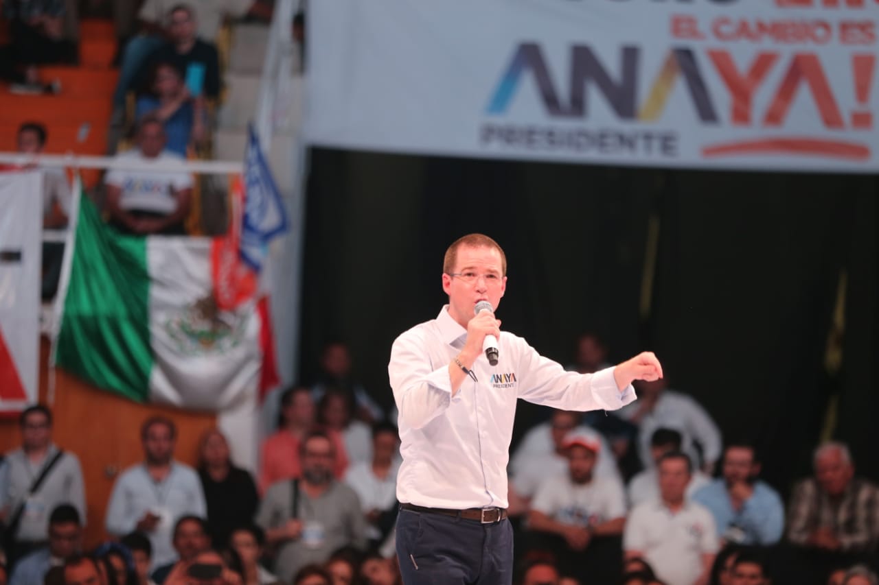 Ricardo Anaya dijo que acabará con la corrupción. (Javier Ríos)