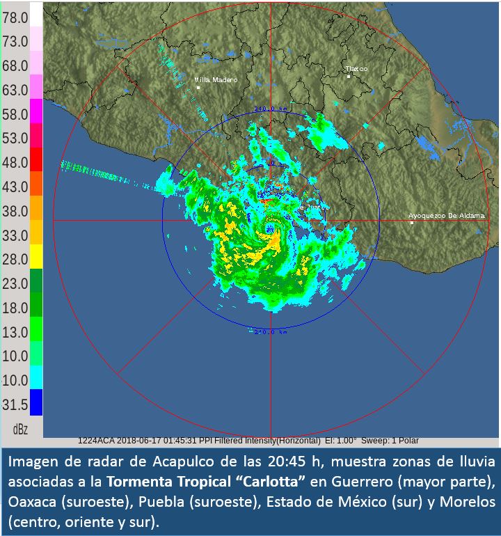 Tormenta tropical Carlotta/conagua_clima
