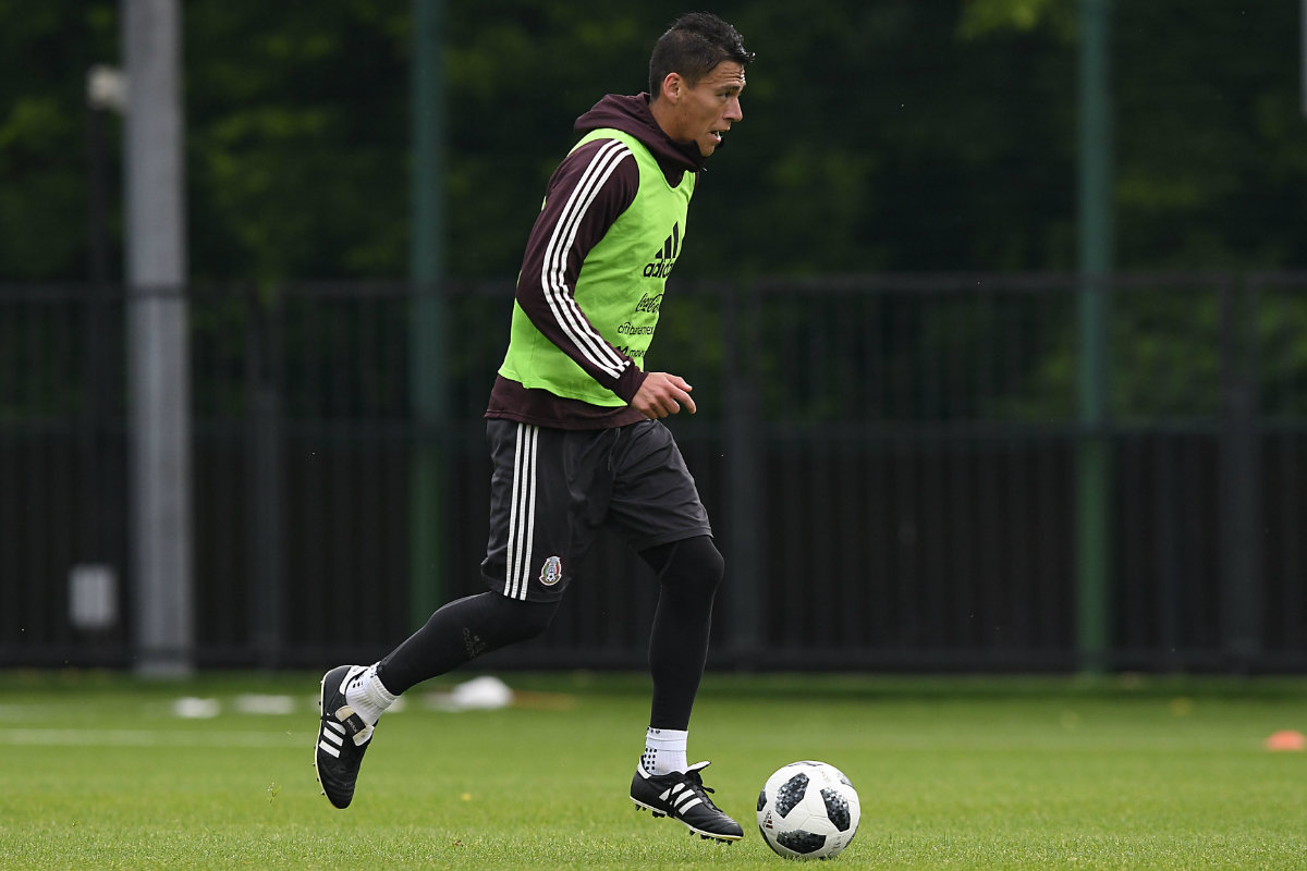 Héctor Moreno en el entrenamiento del Tri en Rusia (Imago7)