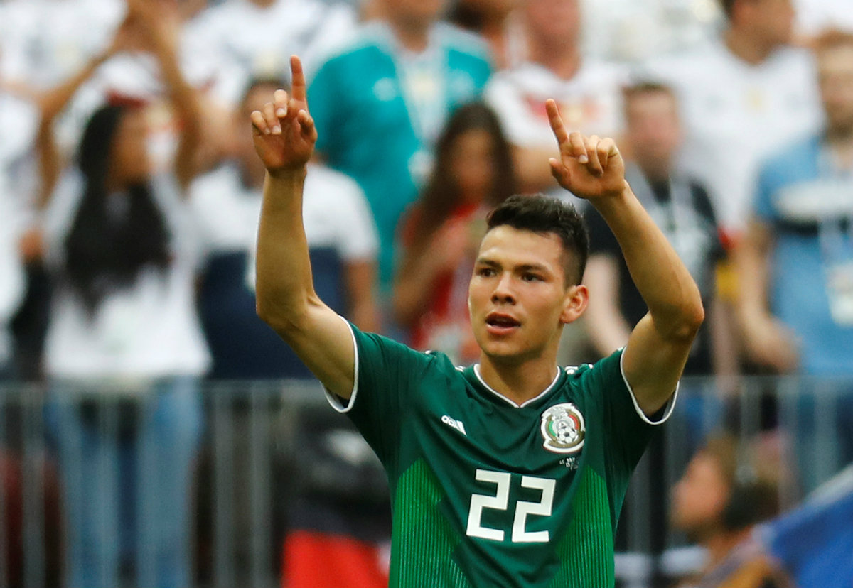 Hirving Lozano marcó el gol de la victoria de México sobre Alemania (Reuters)