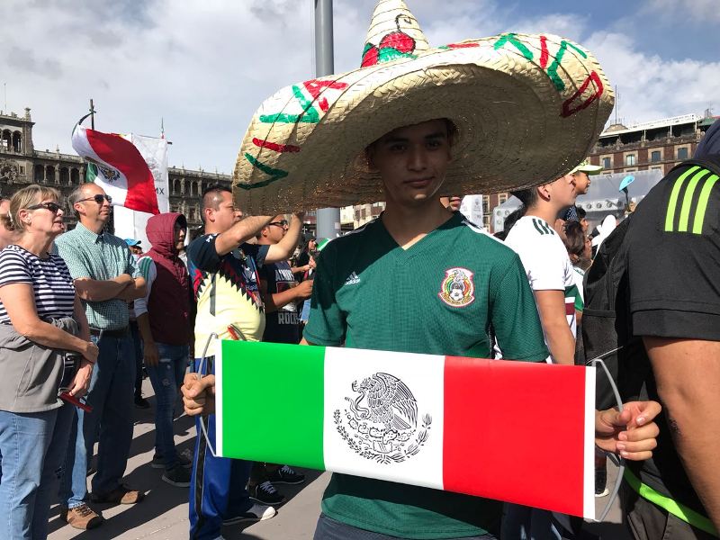 Los aficionados portaron orgullosos los colores patrios. (Mariana Fomperosas)