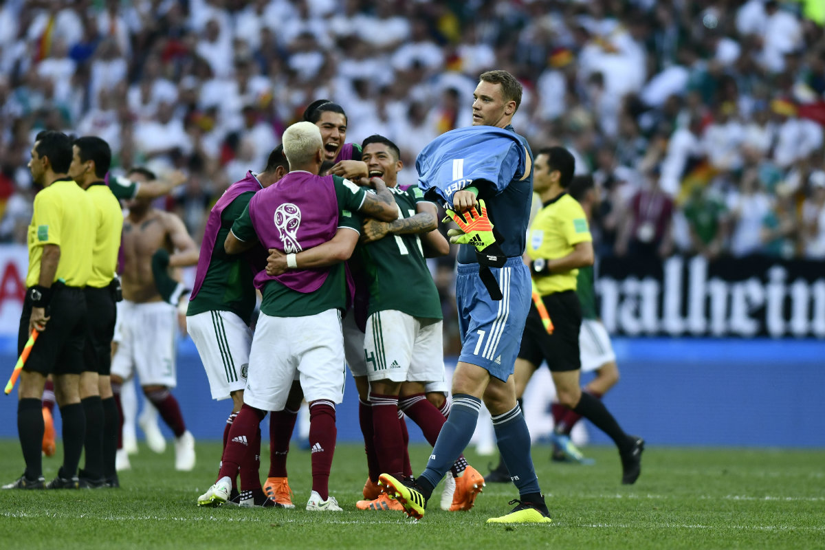 México celebrando tras triunfo sobre Alemania (Imago7)