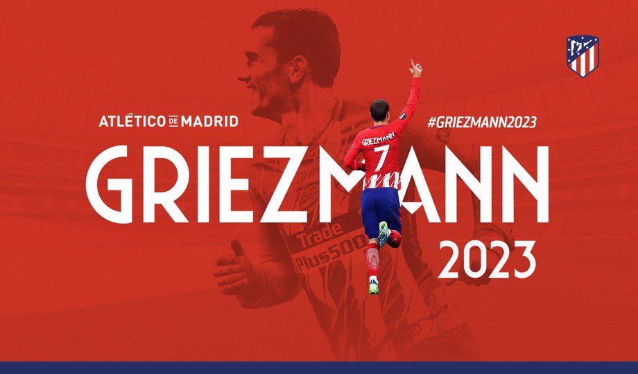 Antoine Griezmann le cierra las puertas al Barcelona (Twitter @Atleti)