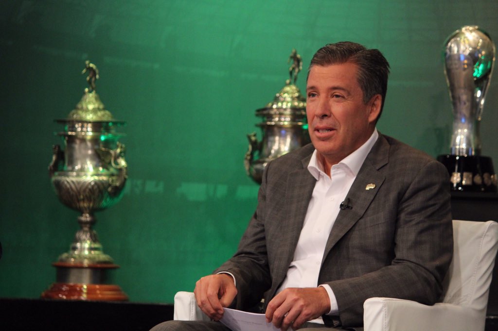 Miguel Márquez en presentación de Nuevo estadio León. (Foto Club León)