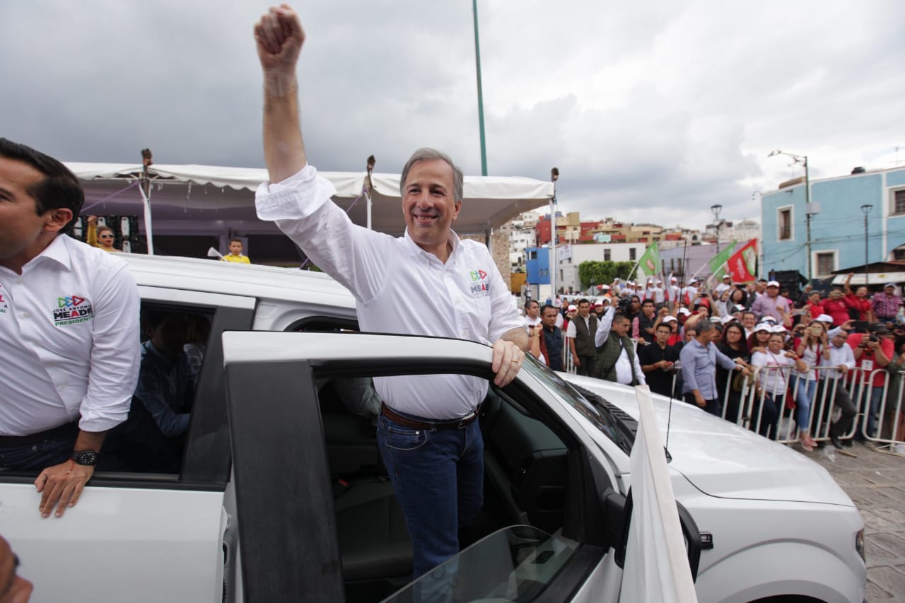 El candidato de la coalición Todos por México, José Antonio Meade, tras un mitin en Guanajuato. (Foto: Omar Franco)