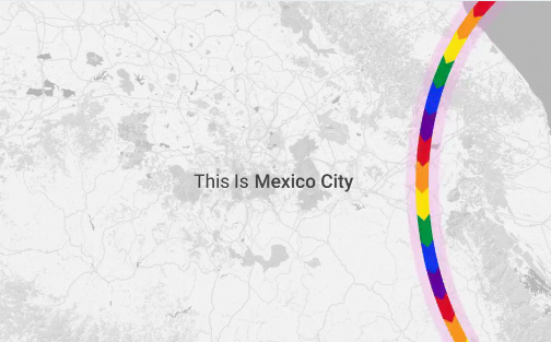 Google marcará la ruta con los colores de la bandera gay. (Especial)