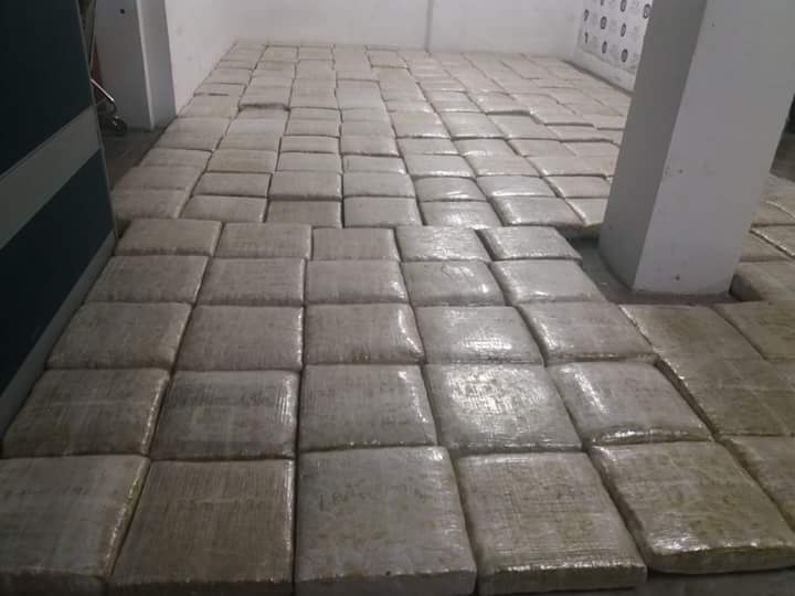 Incautan paquetes con mariguana. (Cortesía)