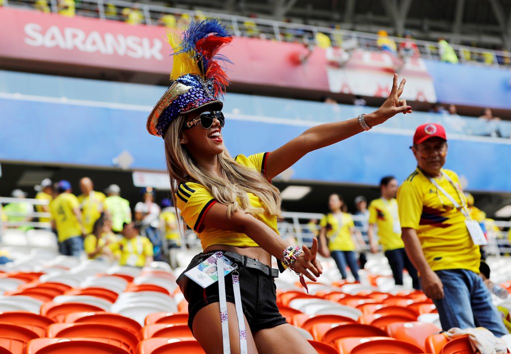 Las mejores postales de las bellezas presentes en el día 6 del Mundial Rusia 2018 (Reuters)
