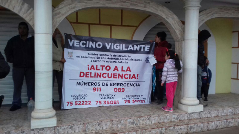 Durante la presente semana se integró a vecino vigilante la comunidad de Huajomulco. (Cortesía)