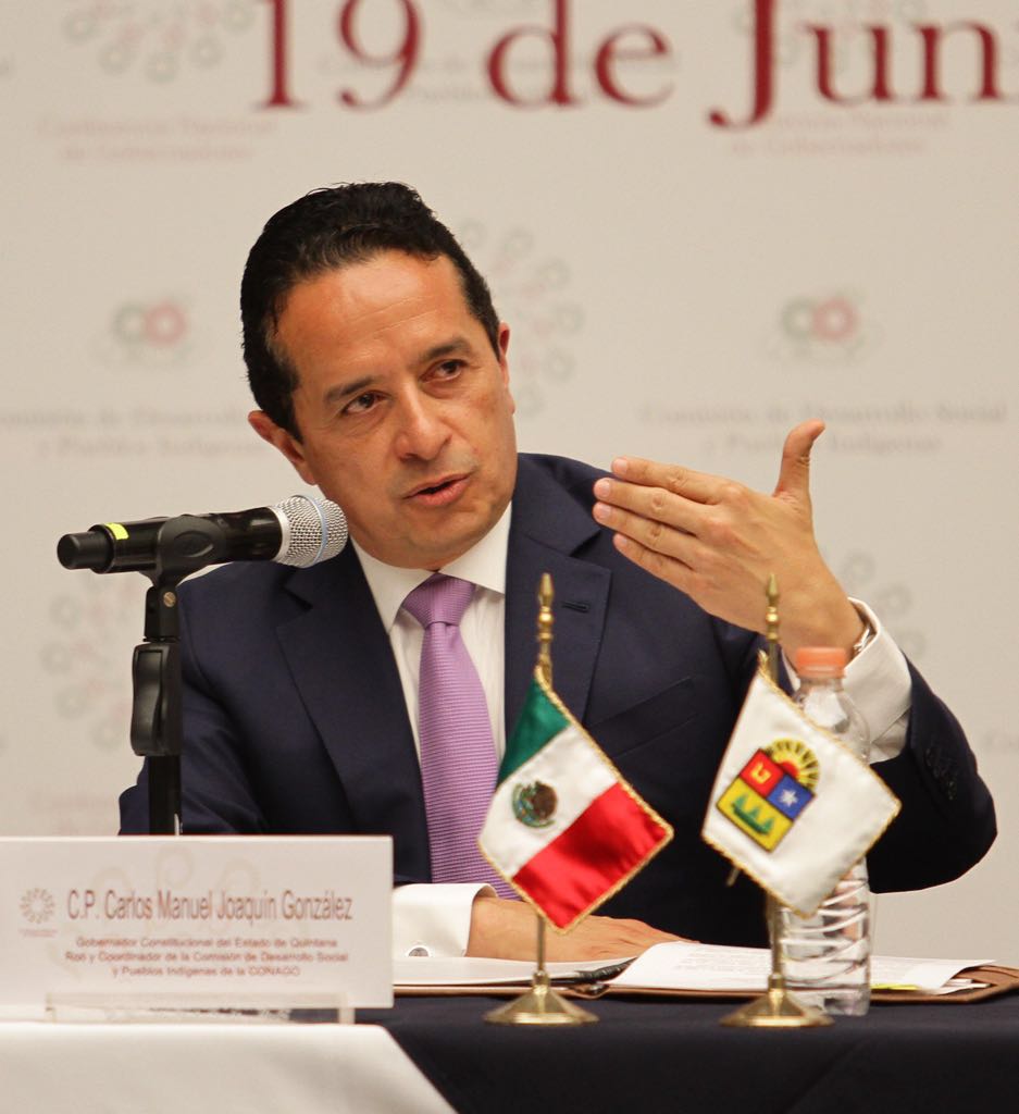 Carlos Joaquín González, gobernador de Quintana Roo (Foto: Especial)