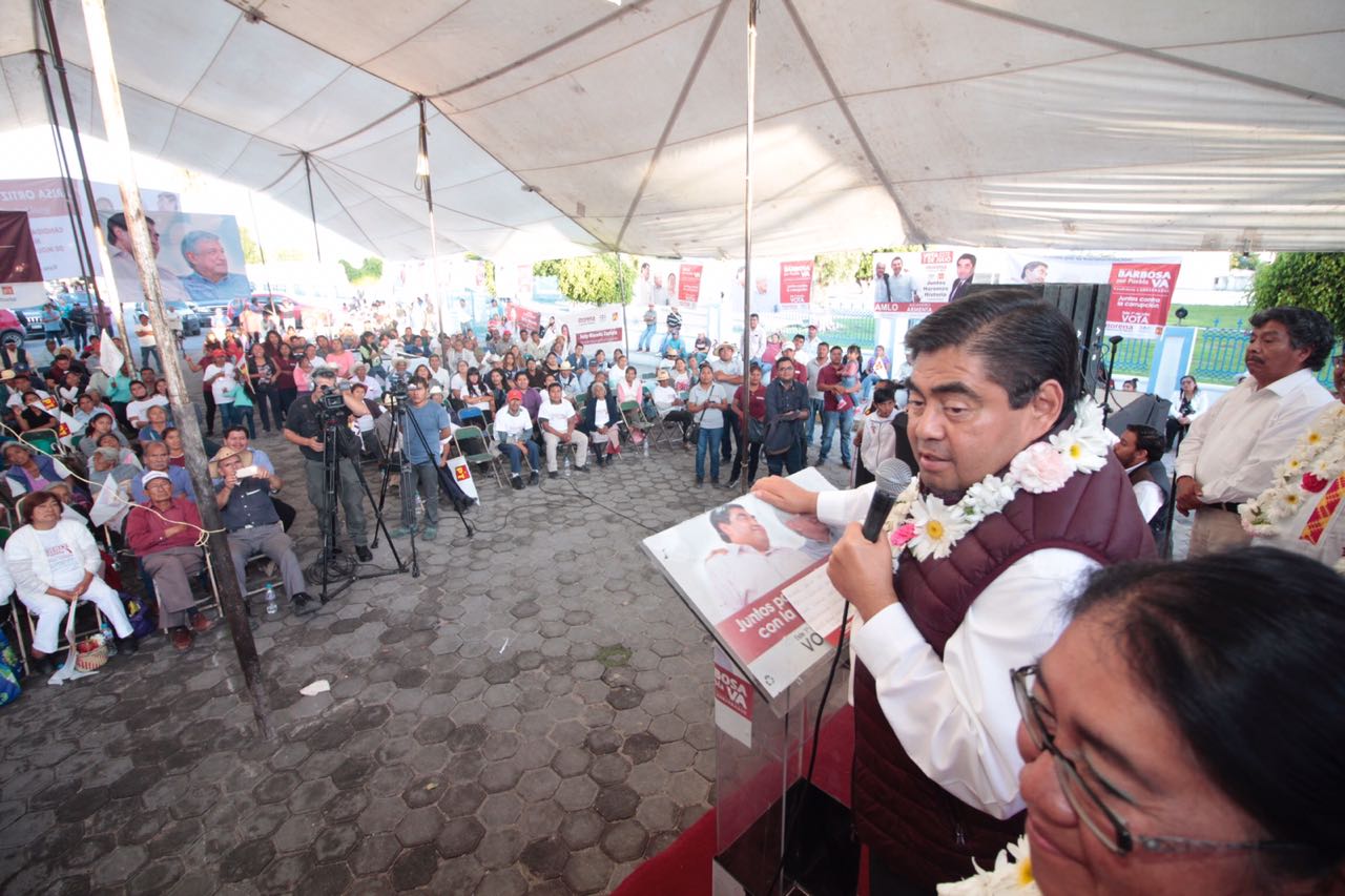Miguel Barbosa Huerta, andidato a la gubernatura por la coalición “Juntos Haremos Historia”. (Especial)