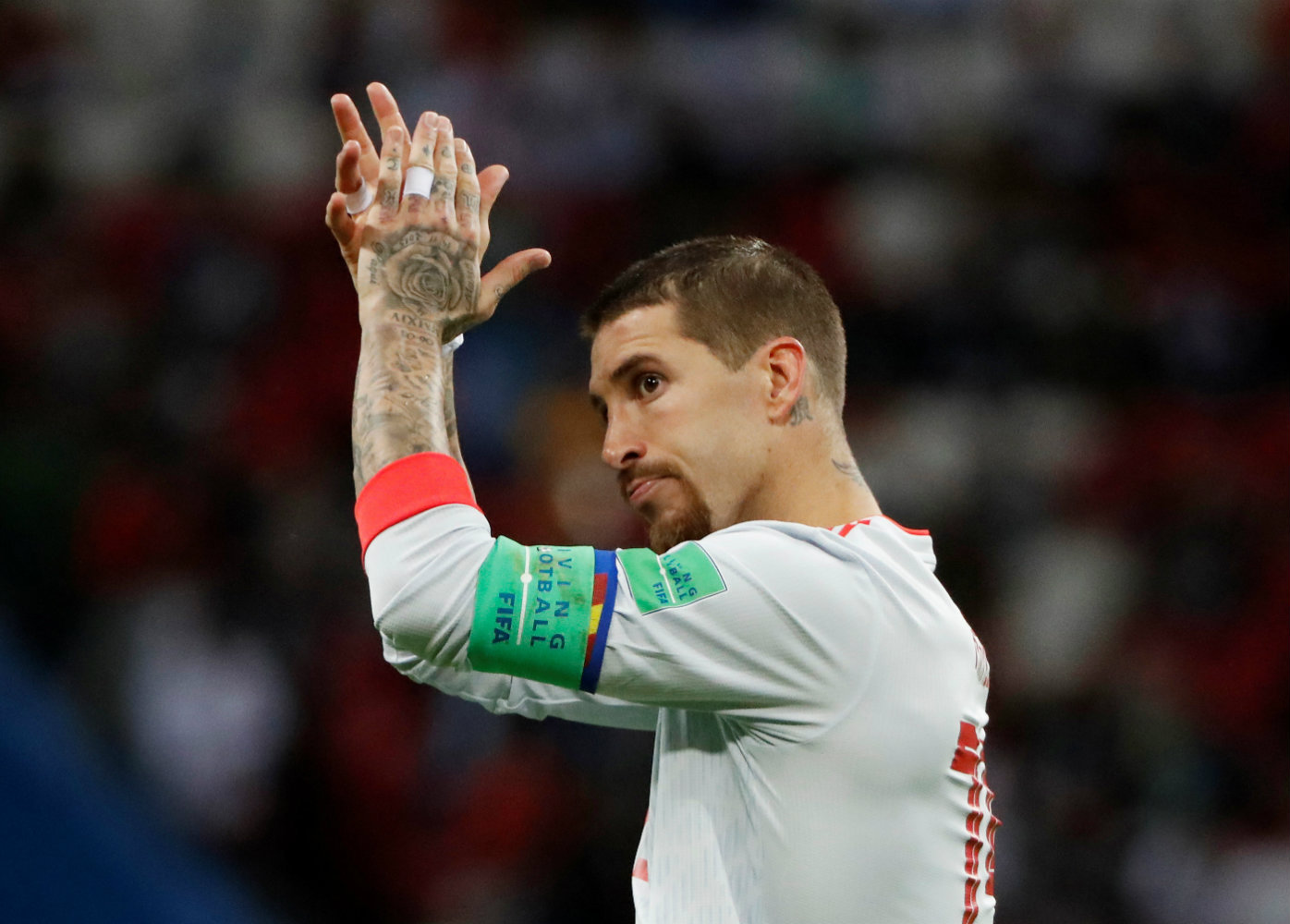 Sergio Ramos, capitán de la selección española (Reuters)