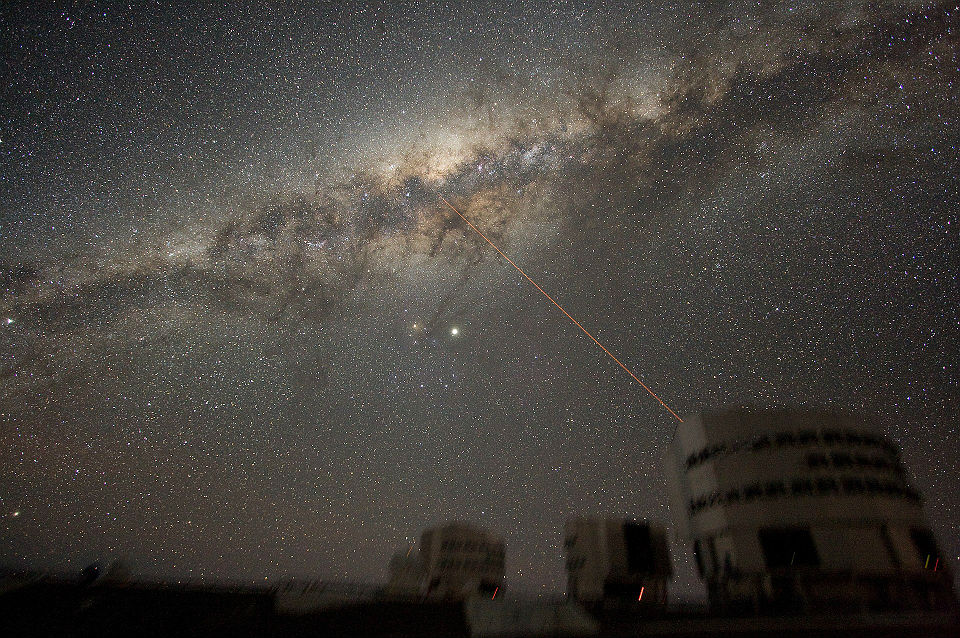 La Vía Láctea tomada desde el telescopio VLT. (European Southern Observatory)