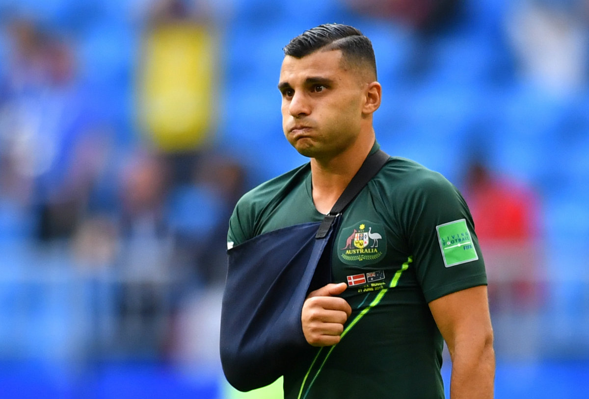 Andrew Nabbout podría ser baja del Mundial por lesión (Reuters)