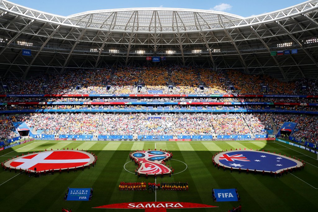 Las mejores postales del Dinamarca vs. Australia (Reuters)