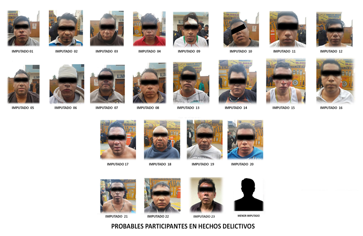 La Procuraduría buscará que un juez de control vincule a proceso a las 25 personas detenidas.