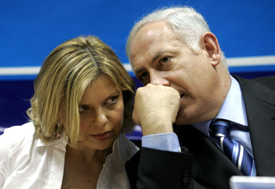 Sara Netanyahu y su esposo, el primer ministro de Israel, Benjamin Netanyahu.