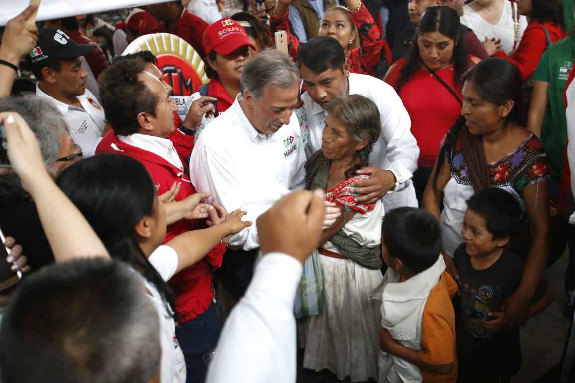 José Antonio Meade se reunió en Puebla con líderes de Antorcha Campesina. (Ariana Pérez)