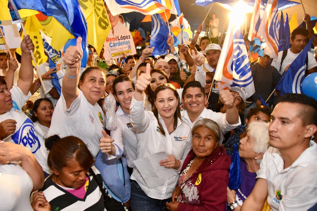 Martha Erika Alonso, candidata a la gubernatura de Puebla por la coalición "Por Puebla al Frente" (Especial)