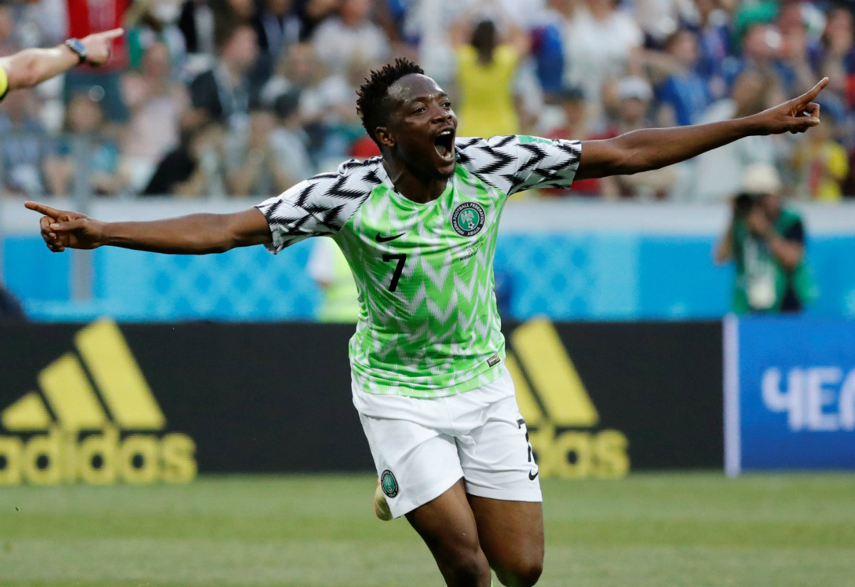 Musa en festejo tras marcar su segundo tanto (Reuters)