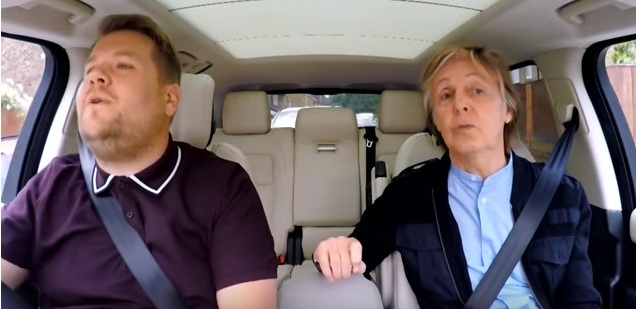 Paul McCartney recorrió las calles de Liverpool con James Corden . (Especial)