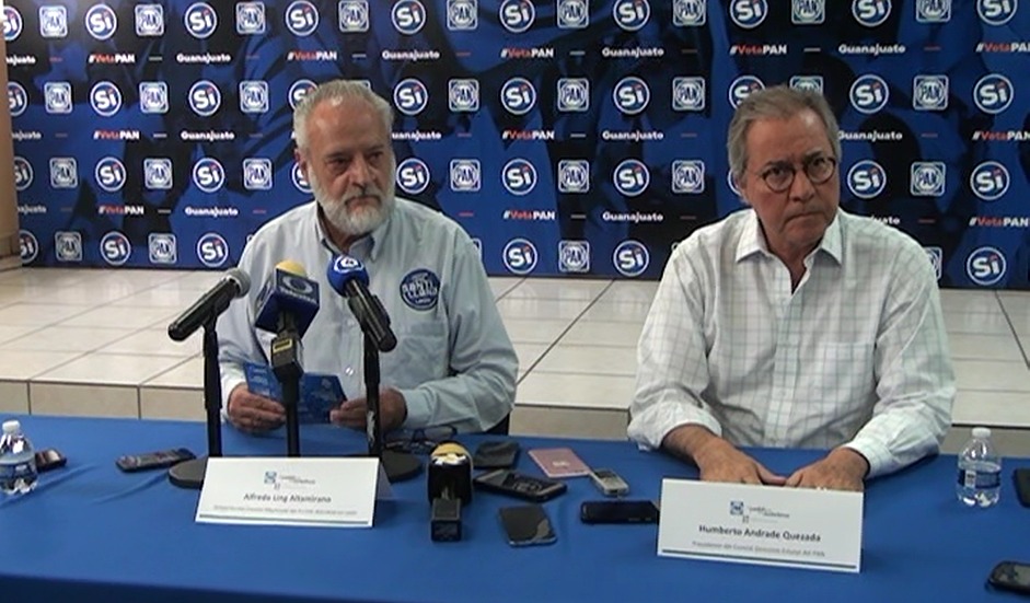 Rueda de prensa de Comités del PAN. (Foto Paula Pérez)
