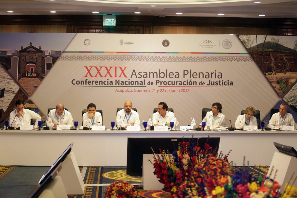 XXXIX Asamble Plenaria, Conferencia Nacional de Procuración de Justicia/@FiscaliaPuebla