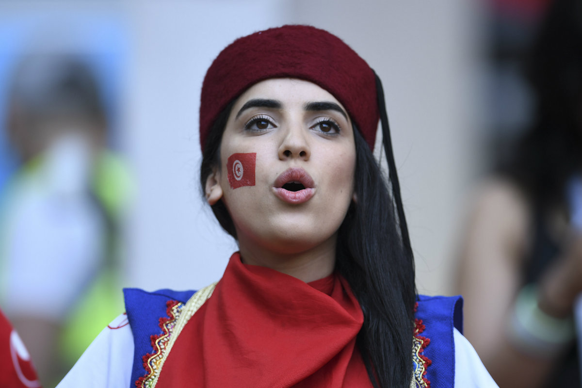 Aficionada tunecina en Rusia 2018 (Imago7)