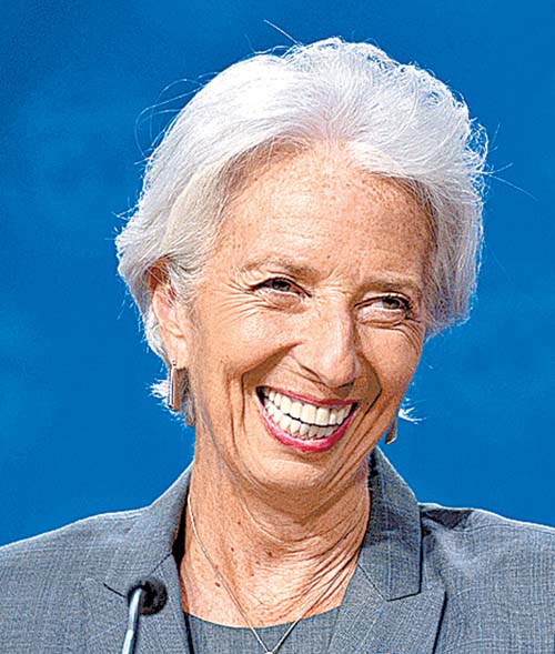 Christine Lagarde, gerente del organismo internacional.