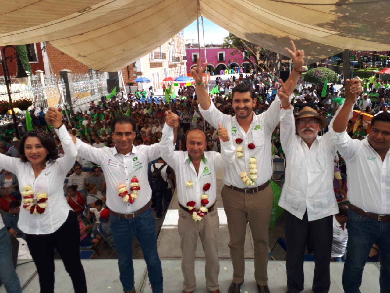 Michel Chaín Carrillo, candidato a la gubernatura del Estado de Puebla por el Partido Verde Ecologista en Atlixco. (Especial)